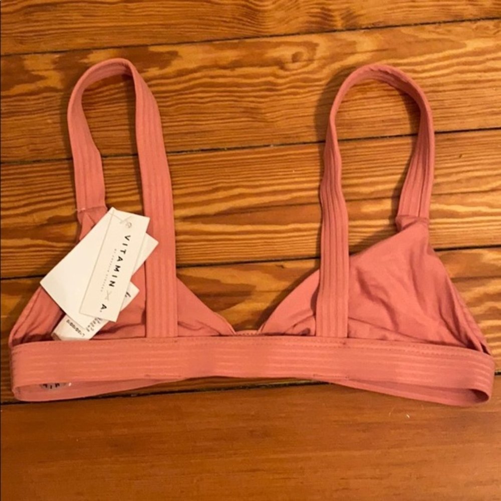 Vitamin A Neutra Banded Triangle Bikini Top - Picture 2 of 8